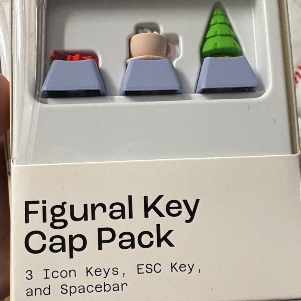 Custom Blue Keycap Set with Fun Designs - Picture 3 of 4